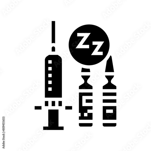 anesthetics medicines pharmacy glyph icon vector. anesthetics medicines pharmacy sign. isolated symbol illustration