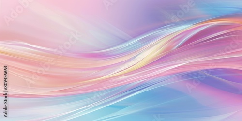 Wallpaper Mural Waves of color blend in a smooth digital art Torontodigital.ca