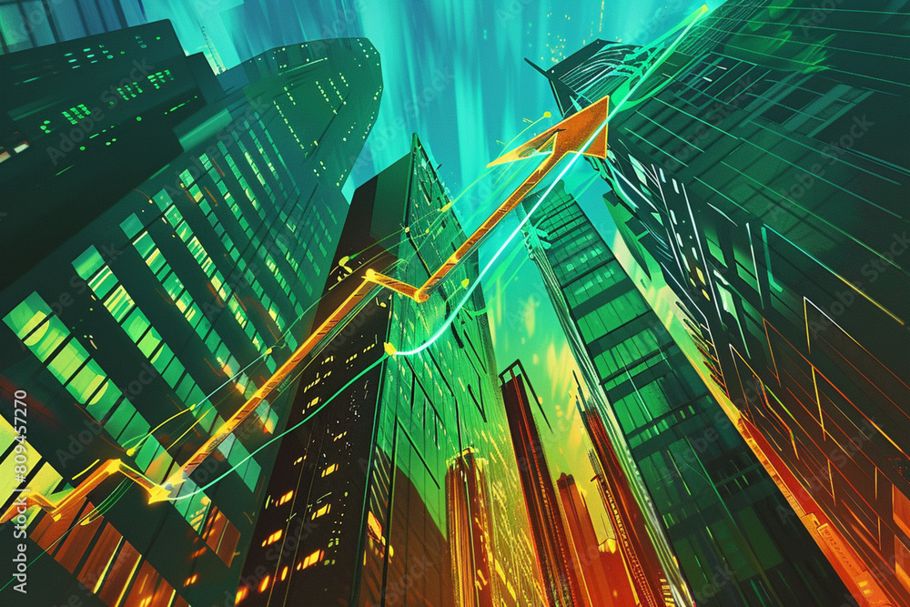 Business growth, success concept, increase investment profits, increase ...