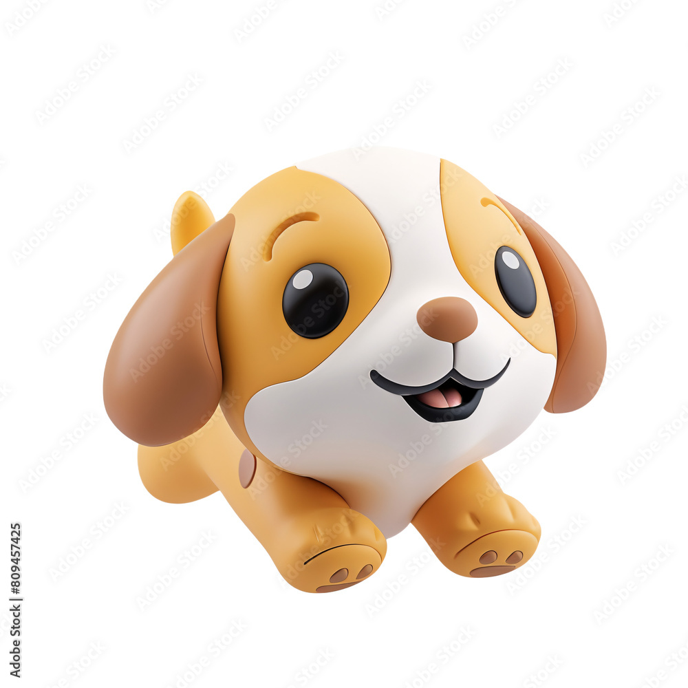 cute baby dog or puppy 3d rendering in simple minimalist style, playing , running , jumping and floating in the air . ai generative cute baby dog or puppy 3d rendering in simple minimalist style, playing , running , jumping and floating in the air . ai generative