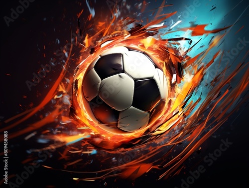 Abstract soccer ball background wallpaper for background  business  poster  banner  flyer  game concept