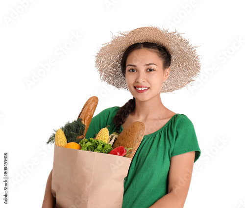 Beautiful young Asian woman...