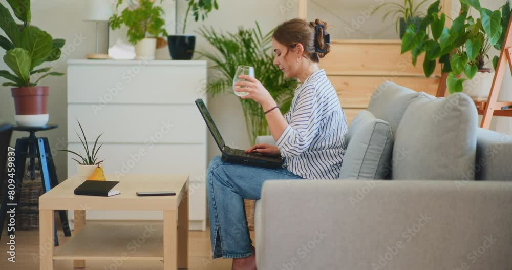 Focused Businesswoman Analyzing Business Strategy Focused Businesswoman Analyzing Business Strategy