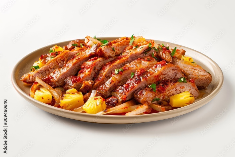 Exquisite Al Pastor Marinated Pork with Sizzling Onions