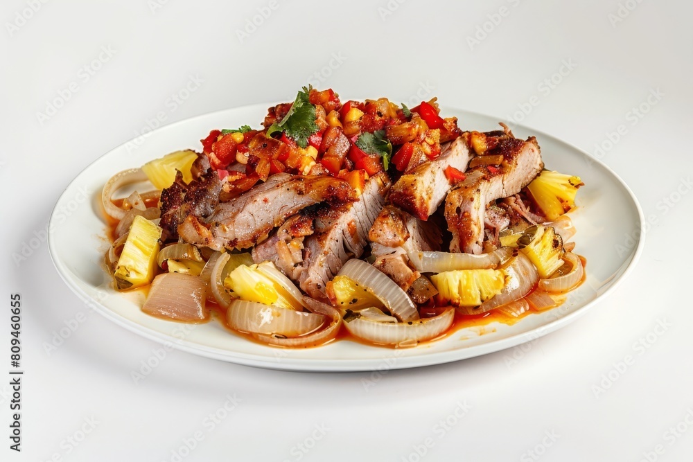 Al Pastor Pork Shoulder with Spicy Pineapple and Onions Al Pastor Pork Shoulder with Spicy Pineapple and Onions