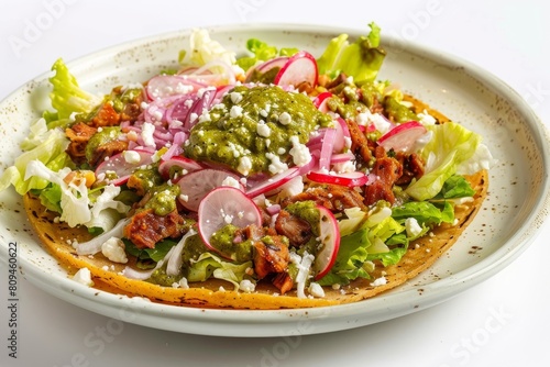 Savory Al Pastor Taco Salad with Tangy Fruit Juices and Spices