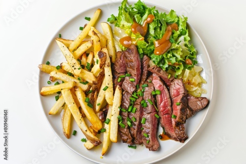 Flavorful Air-Fried Steak Frites with Olive Oil and White Wine Vinegar