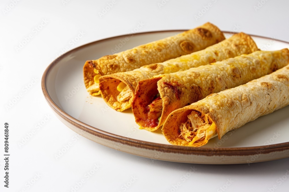 Flavorful Air-Fryer Chicken Taquitos with Freshly Ground Pepper Flavorful Air-Fryer Chicken Taquitos with Freshly Ground Pepper