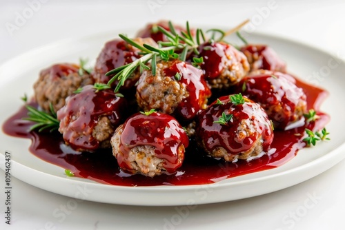 Delicious Air Fried Sweet-and-Sour Meatballs with Lingonberry Jam