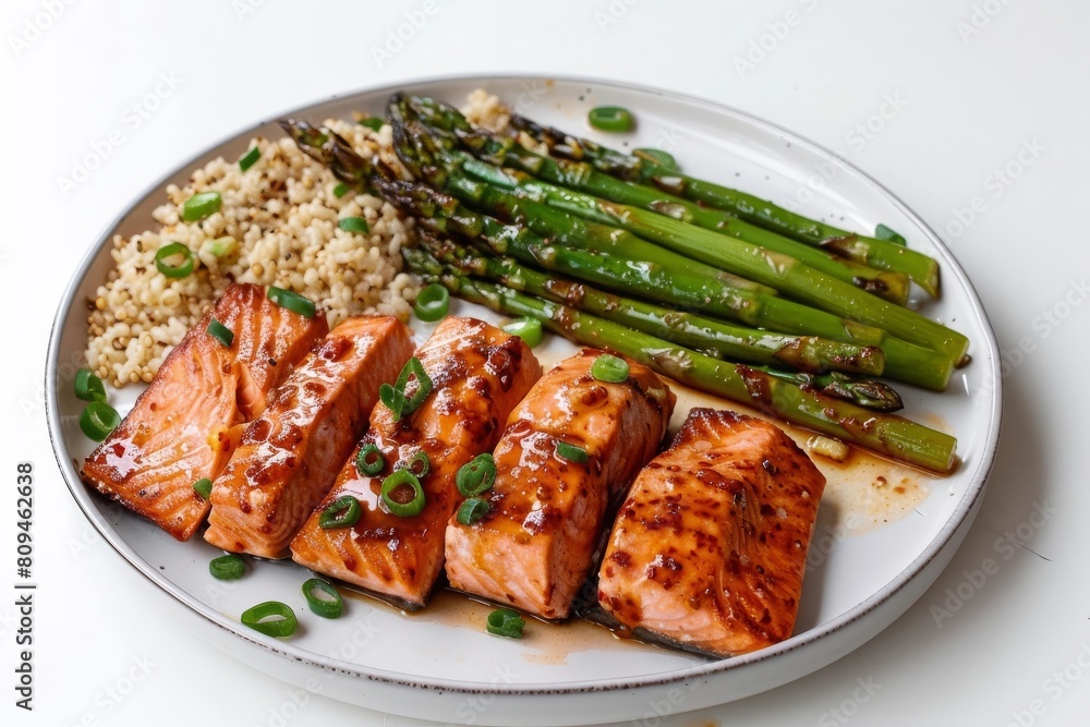 Vibrant Air Fryer Salmon with Sweet Chili Sauce and Scallions