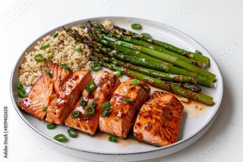 Vibrant Air Fryer Salmon with Sweet Chili Sauce and Scallions