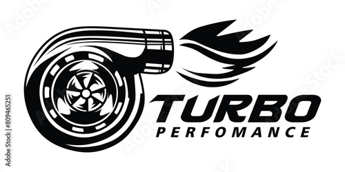 Turbo performance auto logo icon