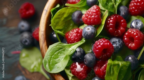 salad with berries