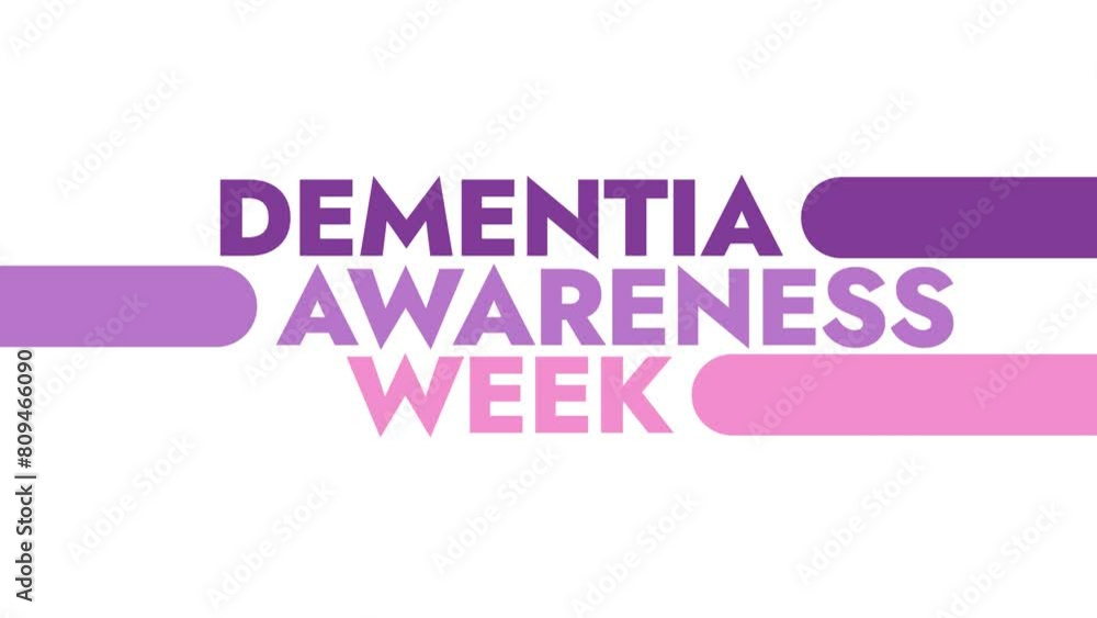Dementia Awareness Week colorful motion graphics seamlessly loopable text animation on a white background great for awareness about dementia awareness week in may Dementia Awareness Week colorful motion graphics seamlessly loopable text animation on a white background great for awareness about dementia awareness week in may