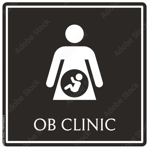 obstetrics (OB) clinic sign