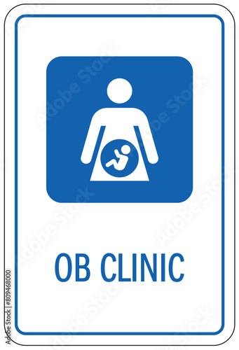 obstetrics (OB) clinic sign