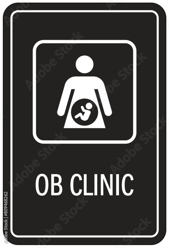 obstetrics (OB) clinic sign