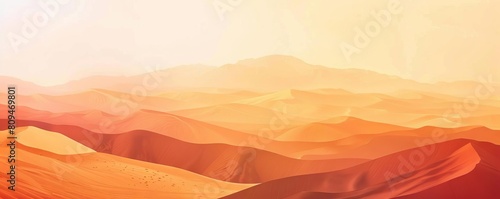 A desertinspired gradient design in warm hues  transitioning from golden sand to sunscorched orange