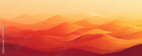 A desertinspired gradient design in warm hues, transitioning from golden sand to sunscorched orange photo