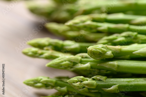 Organic asparagus, Green vegetables in spring, Helathy food ingredient