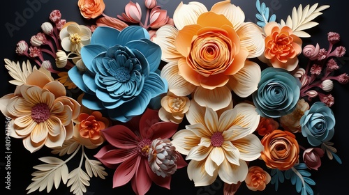 a colorful arrangement of flowers