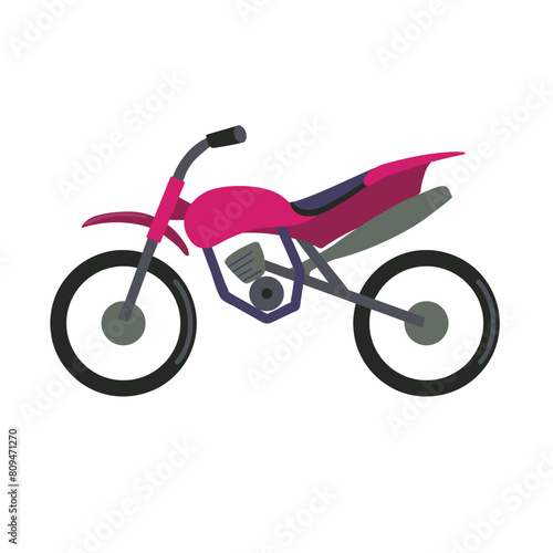 Dirtbike icon clipart isolated vector illustration