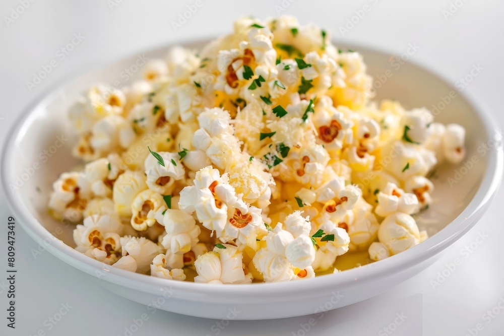 Handcrafted Parmesan Popcorn with Olive Oil Drizzle Handcrafted Parmesan Popcorn with Olive Oil Drizzle