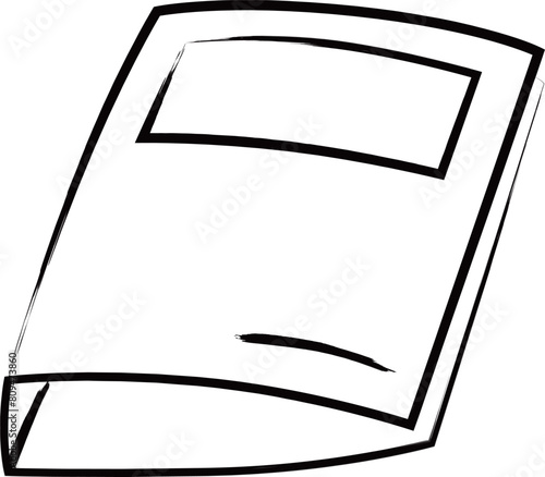 筆書きビジネスアイコン　ファイル