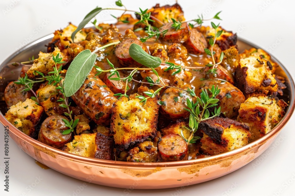 Tender Sausage and Aromatic Herbs in Air Fryer Sausage Stuffing Tender Sausage and Aromatic Herbs in Air Fryer Sausage Stuffing