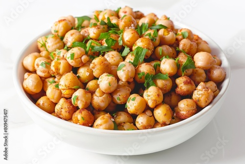 Exquisite Flavors of Air-Fried Chickpeas with Creamy Dressing