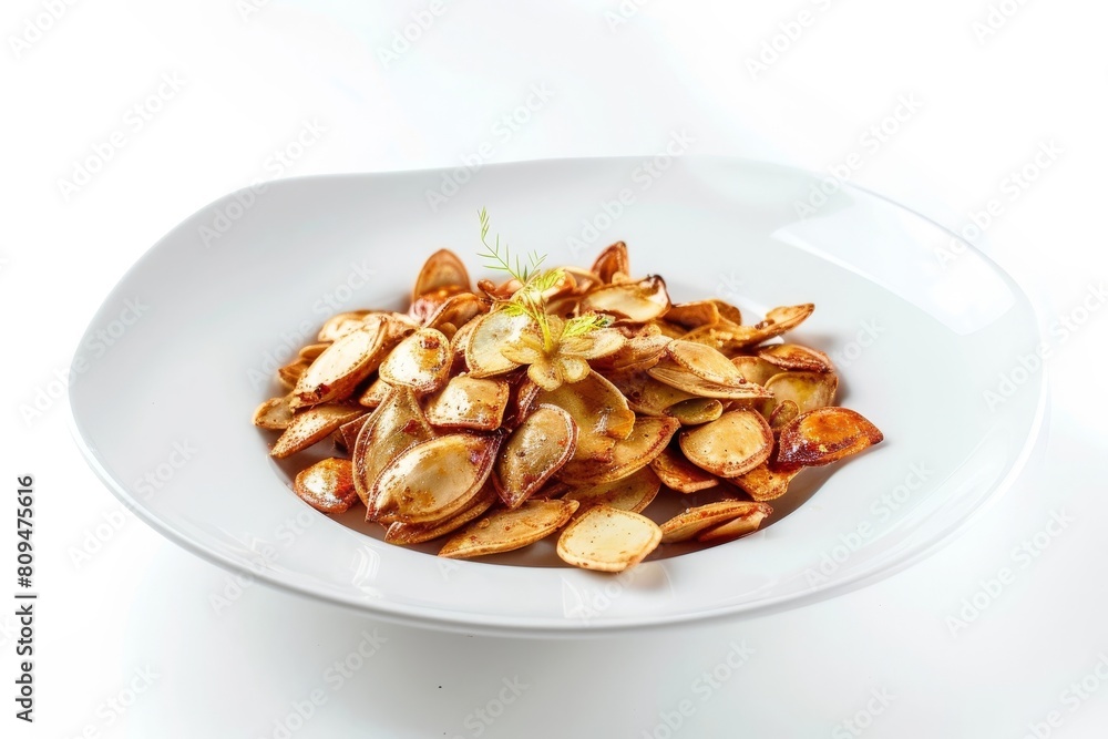 Elegant Presentation of Air-Fried Pumpkin Seeds Elegant Presentation of Air-Fried Pumpkin Seeds