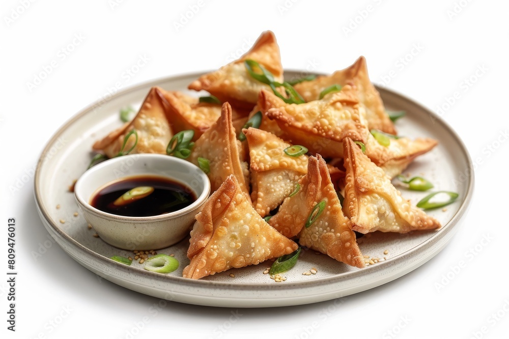 Tempting Air Fryer Pork Wontons with Scallions Tempting Air Fryer Pork Wontons with Scallions