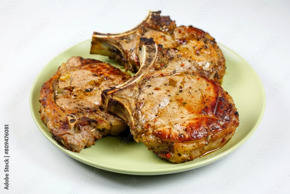 Gourmet Style Air Fried Pork Chops with Aromas of Spices Gourmet Style Air Fried Pork Chops with Aromas of Spices