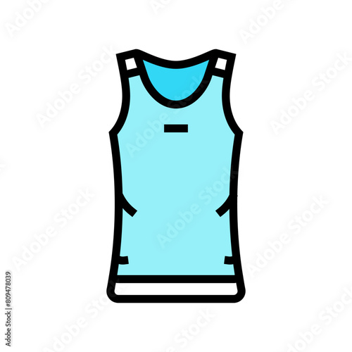 tank top clothing color icon vector. tank top clothing sign. isolated symbol illustration