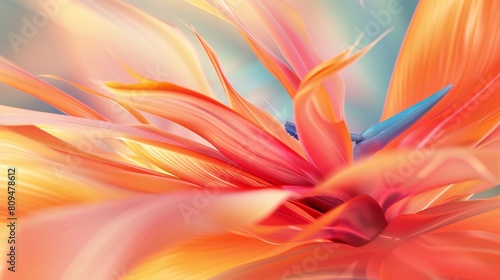 Gentle Respite: Zooming in captures the Strelitzia flower's gentle presence, a source of solace and inner peace.