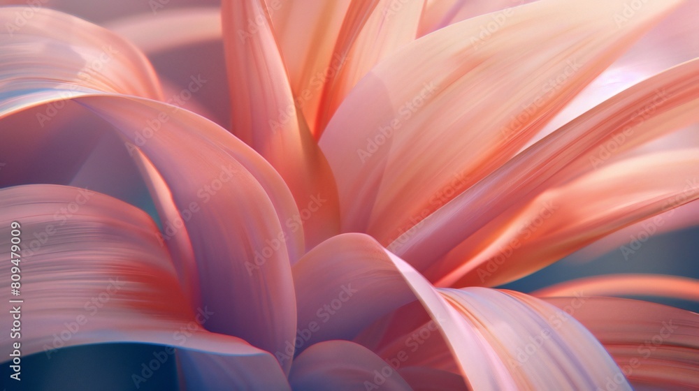 Petals' Dance: A close-up reveals the Strelitzia's petals swaying gracefully, a tranquil ballet in the garden breeze.