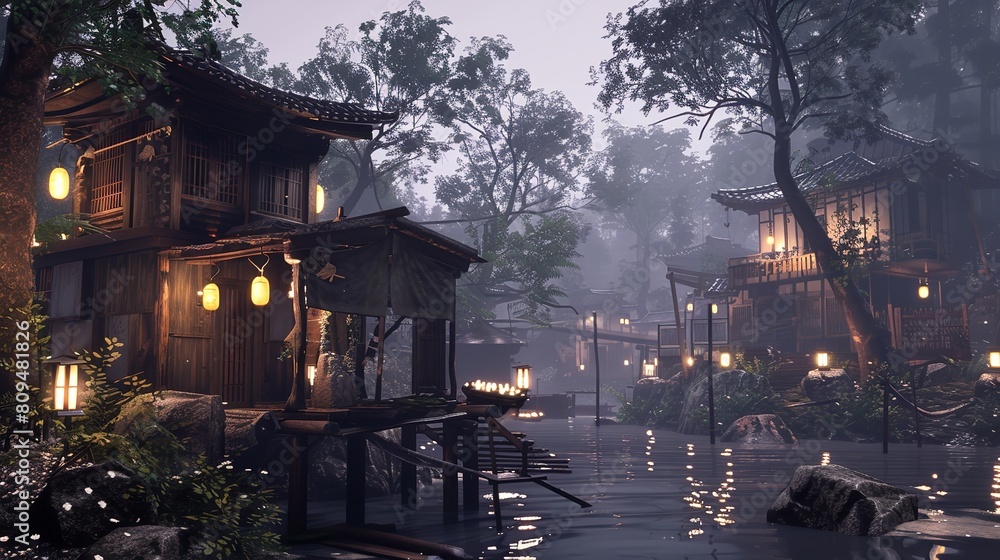 Fototapeta premium Highly Detailed Realistic Lighting in 8K Resolution