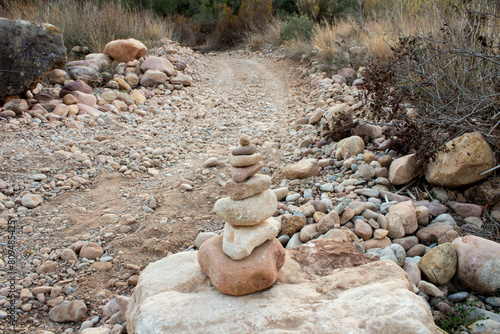 stacked stones during the way photo