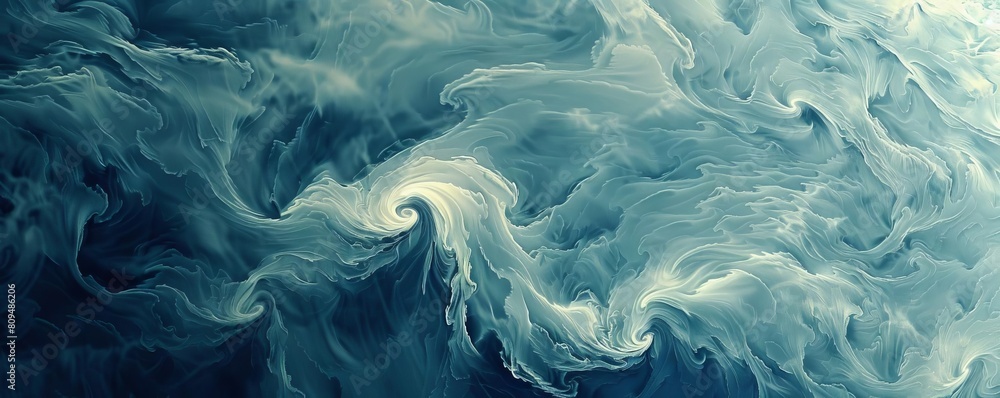 The swirling pattern of clouds captured in satellite imagery The swirling pattern of clouds captured in satellite imagery