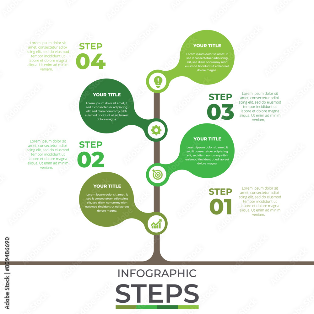 Business presentation with 4 steps or processes. Info graphic. three infographics vector design Business presentation with 4 steps or processes. Info graphic. three infographics vector design