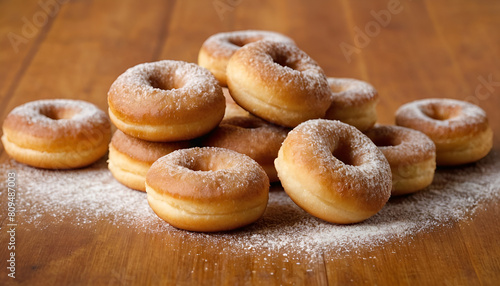Obraz na płótnie mini donuts with cinnamon sugar