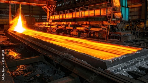 Steel and iron metal production industrial factory