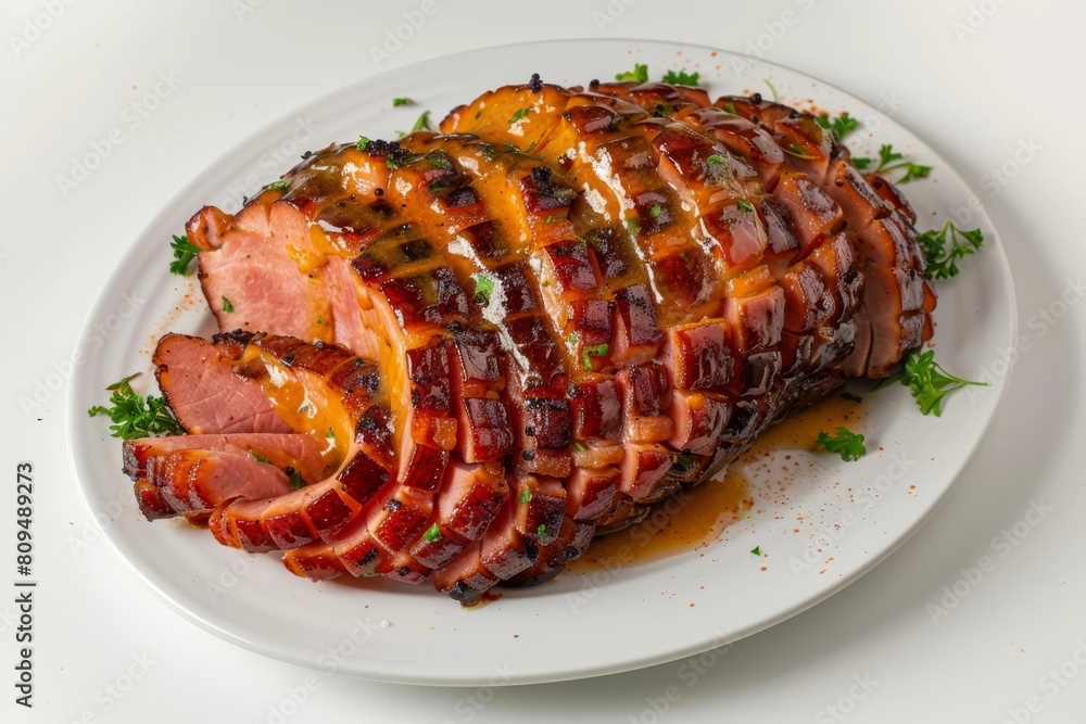 Artfully Arranged Glazed Brown Sugar Ham Artfully Arranged Glazed Brown Sugar Ham