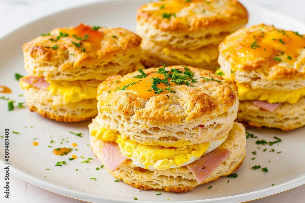 Tasty Air Fryer Biscuit Egg Sandwiches with Zesty Hot Sauce Kick