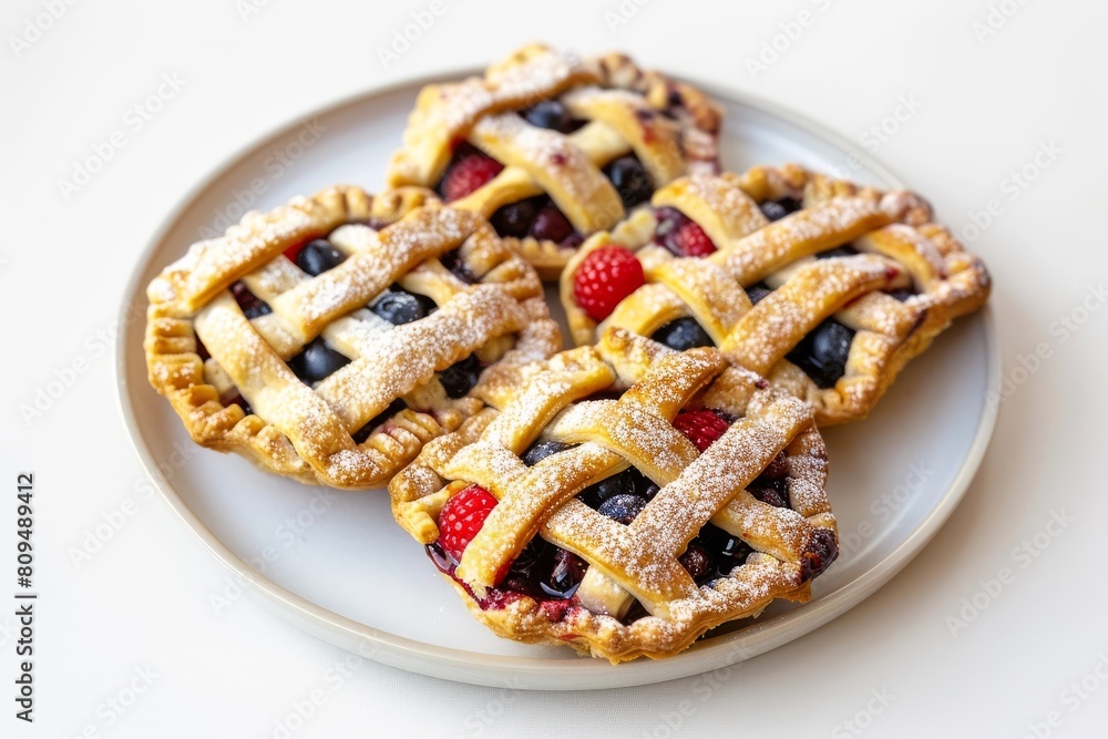 Flaky Air Fryer Berry Hand Pies with Plump Blueberries and Raspberries Flaky Air Fryer Berry Hand Pies with Plump Blueberries and Raspberries