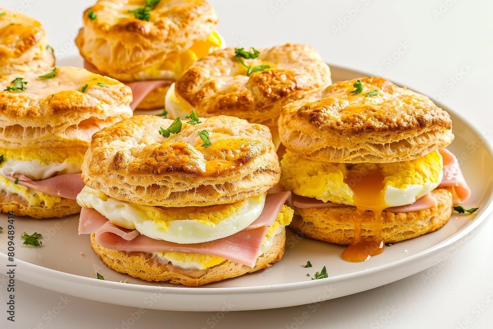 Air Fryer Breakfast: Flaky Biscuit Egg Sandwiches with Hot Sauce Kick Air Fryer Breakfast: Flaky Biscuit Egg Sandwiches with Hot Sauce Kick