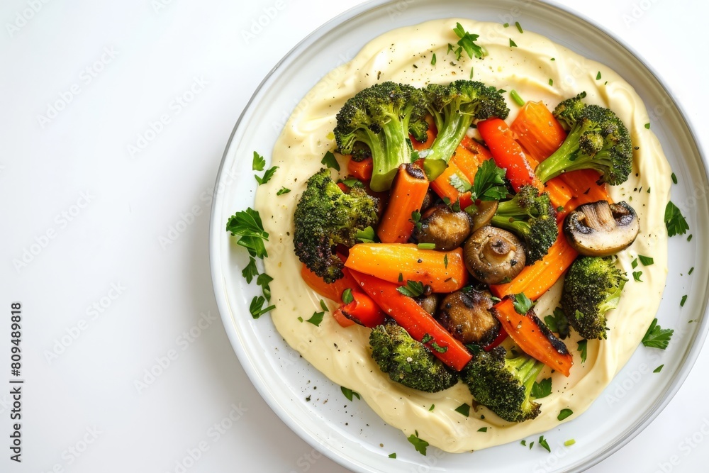 Whipped Aioli with Colorful Roasted Veggies Whipped Aioli with Colorful Roasted Veggies
