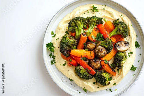 Whipped Aioli with Colorful Roasted Veggies