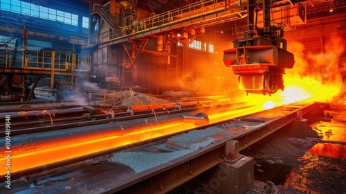Steel and iron metal production industrial factory