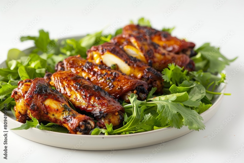 Tangy White Vinegar and Lime Juice on Fiery Wings